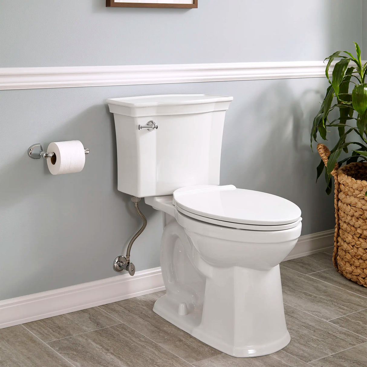 Estate VorMax Two-Piece 1.28 gpf/4.8 Lpf Chair Height Elongated Toilet less Seat