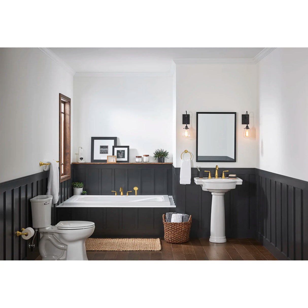 Delancey® Bathtub Faucet With Lever Handles and Personal Shower for Flash® Rough-In Valve