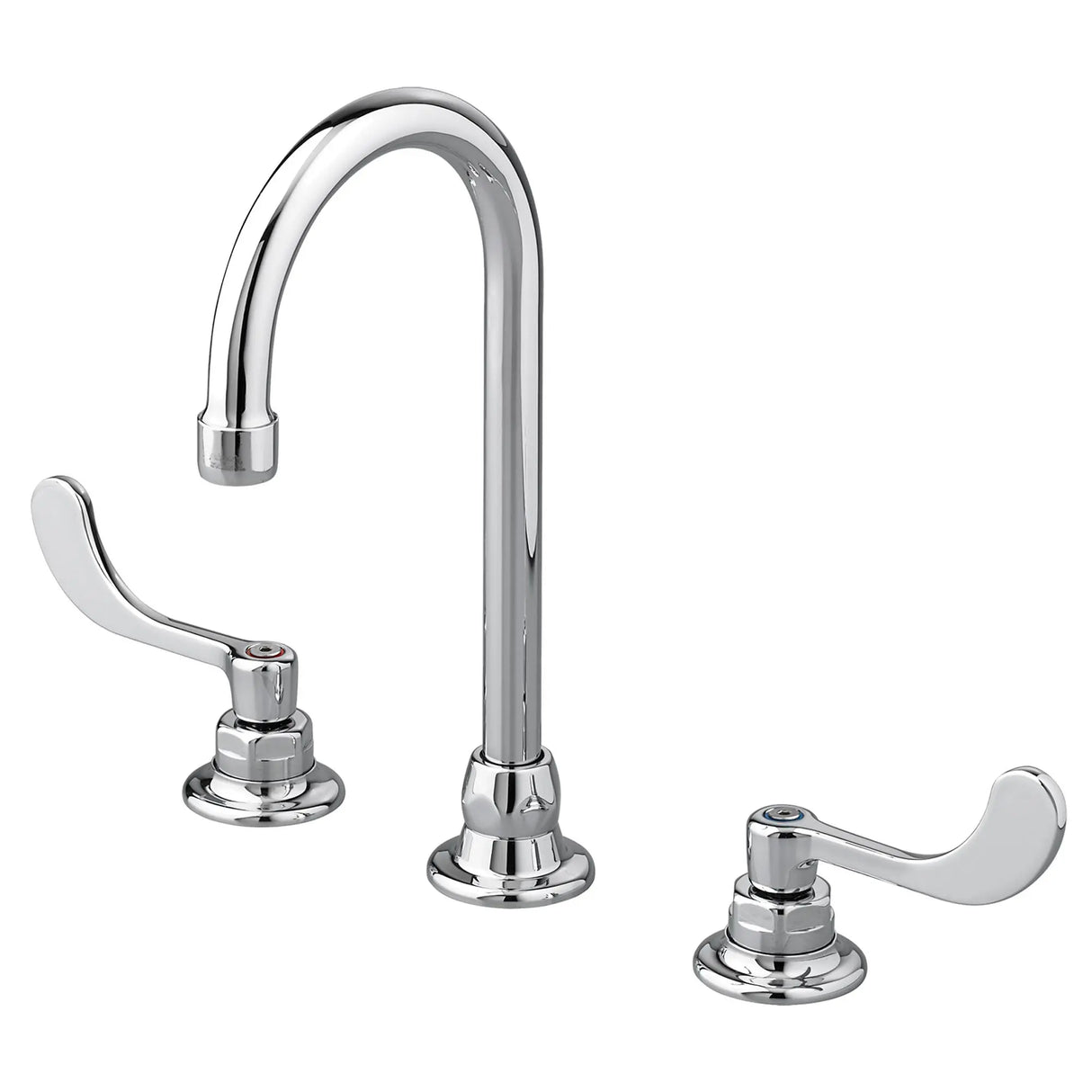 Monterrey® 8-Inch Widespread Gooseneck Faucet With Wrist Blade Handles 1.5 gpm/5.7 Lpm With Flexible Underbody