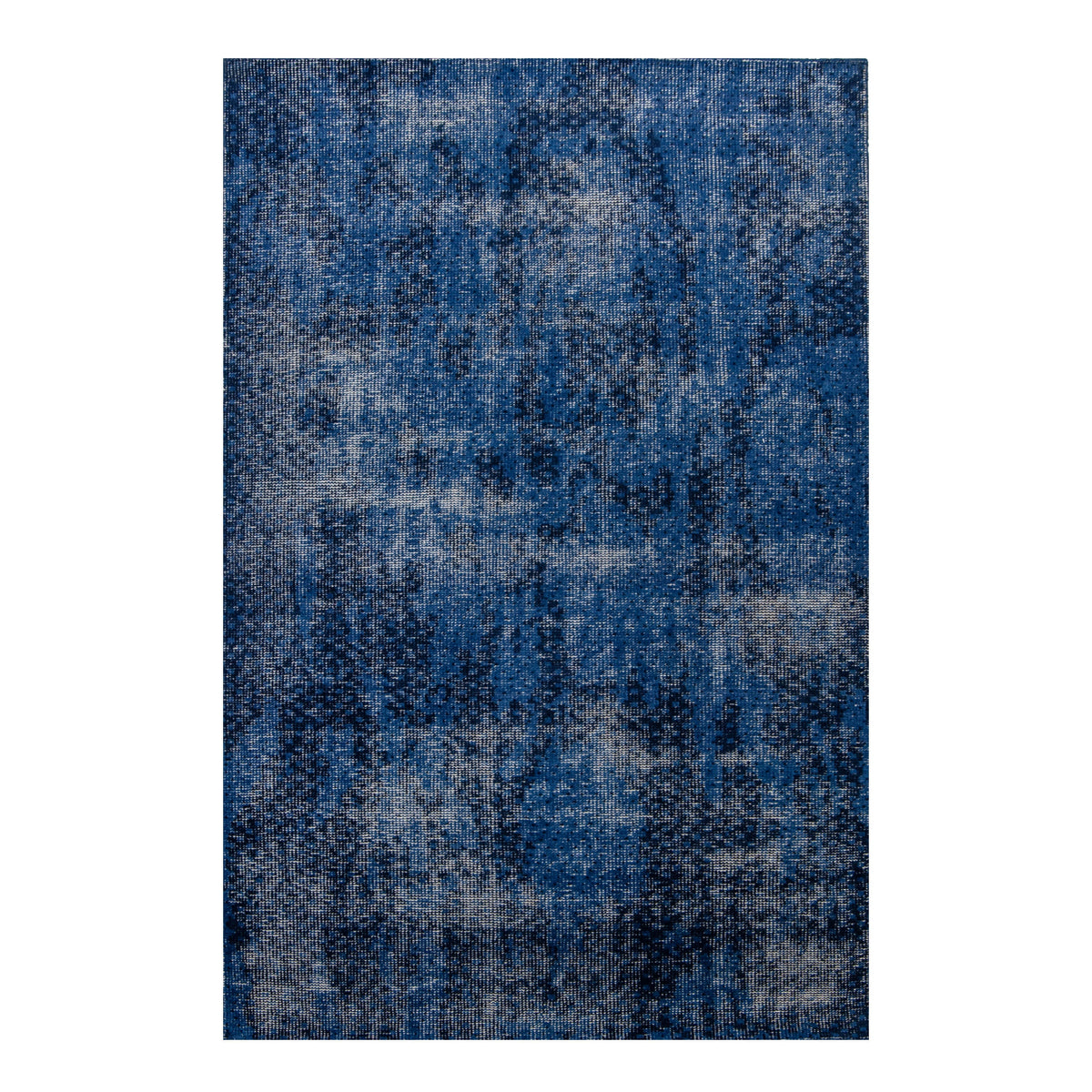 Renwil Abigail distressed abstract area rug, full top view