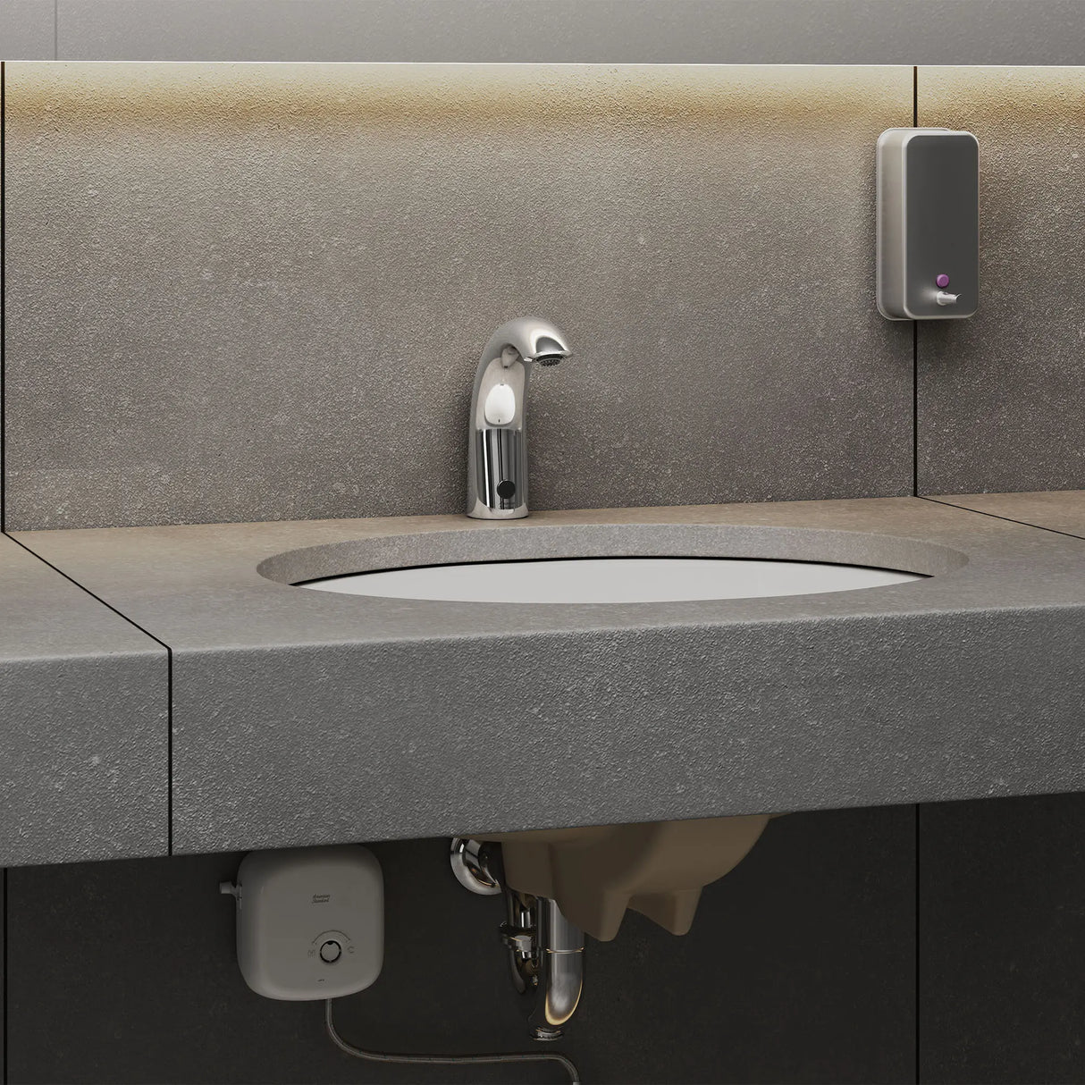 Selectronic® Cast Touchless Metering Faucet, Base Model, 0.35 gpm/1.3 Lpm