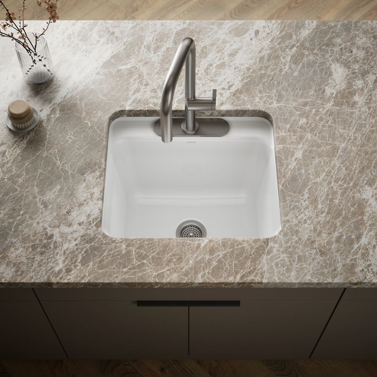 Glen Falls™ 25" top-/undermount single-bowl utility sink