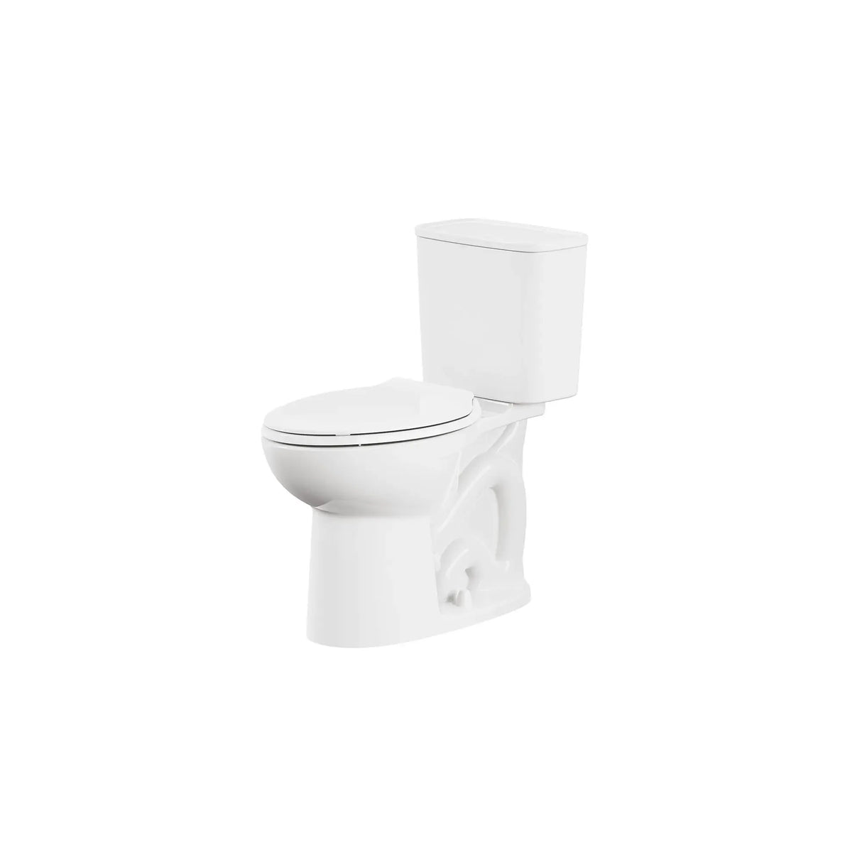 EcoStrength Aspirations Two-Piece 0.80 gpf/3 Lpf Chair Height Elongated Toilet Less Seat