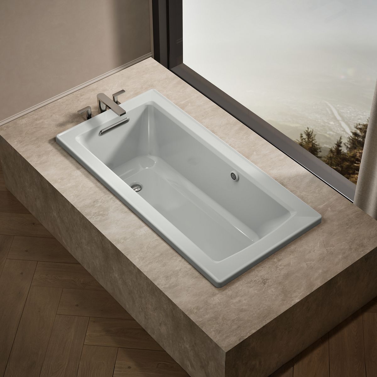 Archer® 60" x 30" drop-in bath with Bask® heated surface