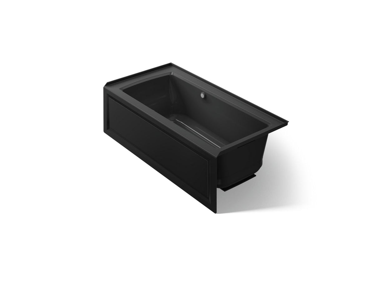 Archer® 60" x 30" alcove Heated BubbleMassage™ air bath with Bask® heated surface, right drain