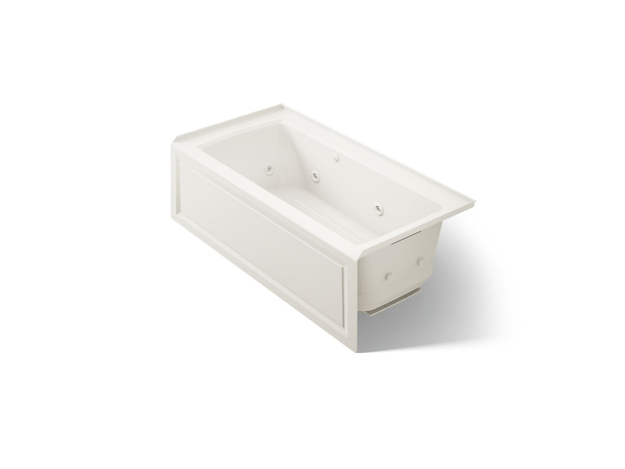 Archer® 60" x 30" alcove Heated BubbleMassage™ air bath and whirlpool, right drain