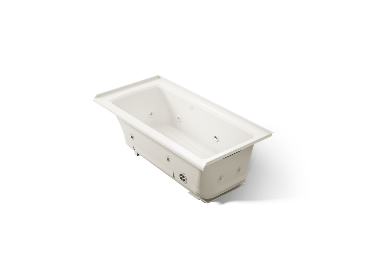 Archer® 60" x 30" alcove Heated BubbleMassage™ air bath and whirlpool, right drain