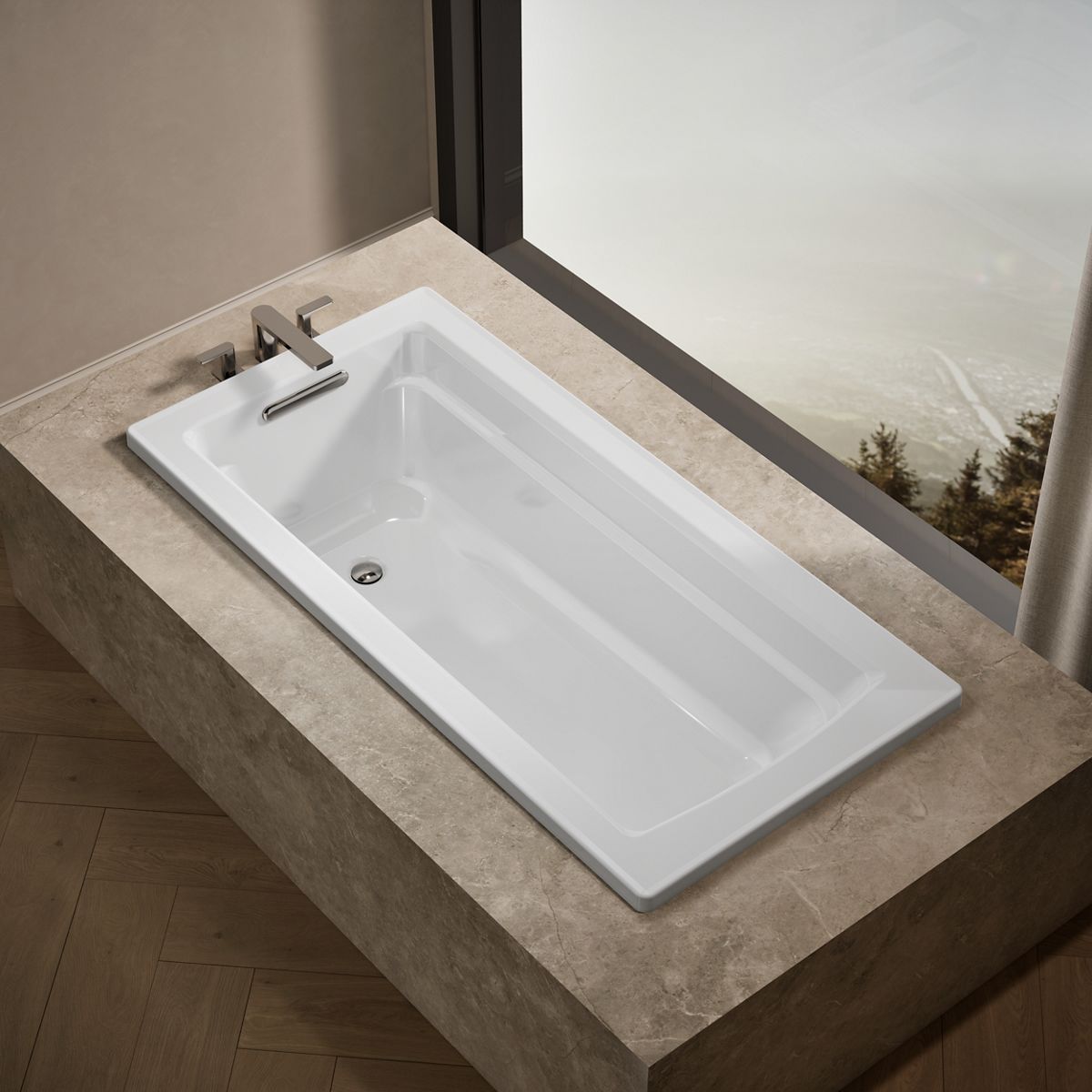 Archer® 66" x 32" drop-in bath