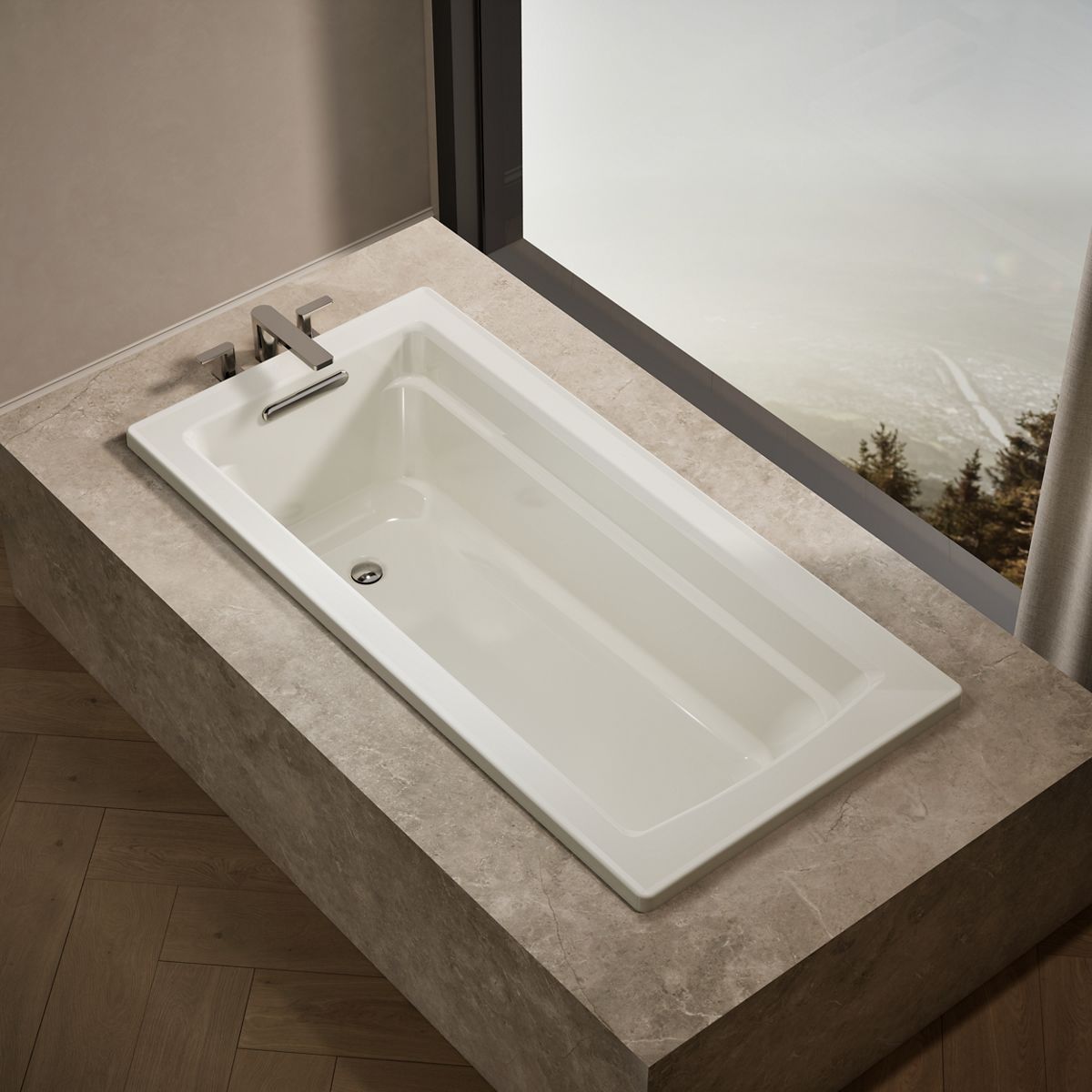 Archer® 66" x 32" drop-in bath