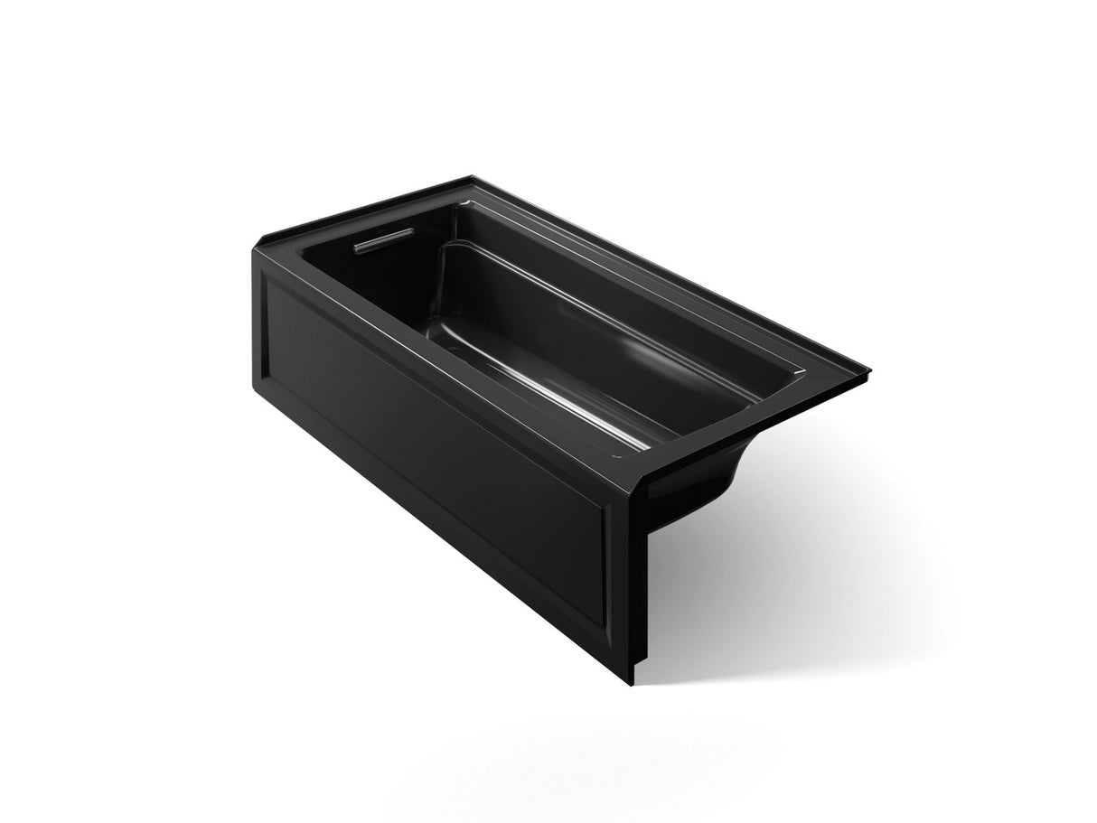 Archer® 66" x 32" alcove bath with Bask® heated surface, left drain