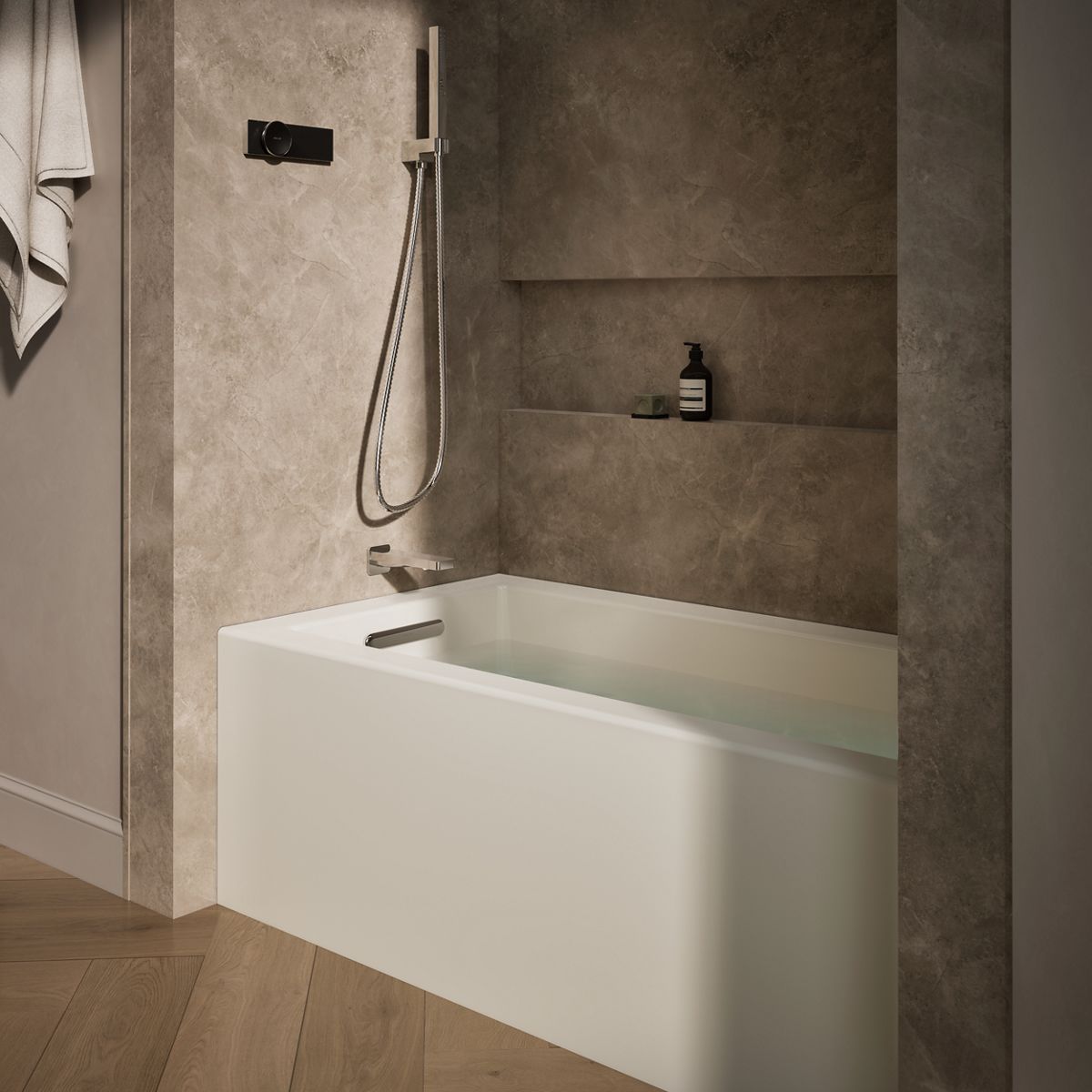 Underscore® 60" x 32" alcove bath, left drain