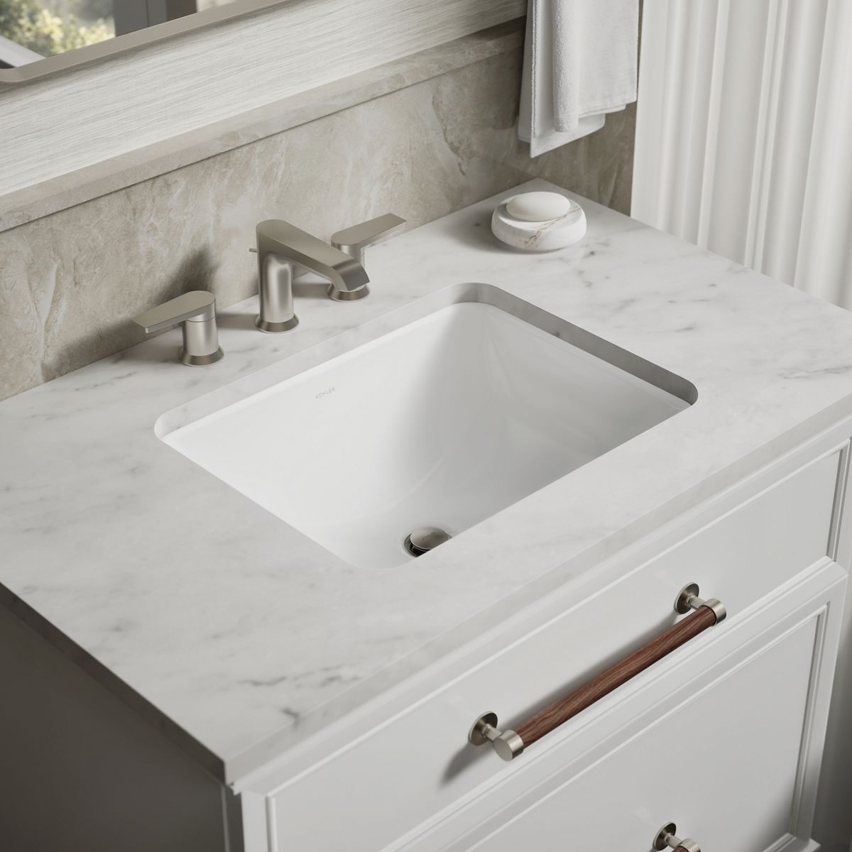Caxton® 20-1/2" rectangular undermount bathroom sink