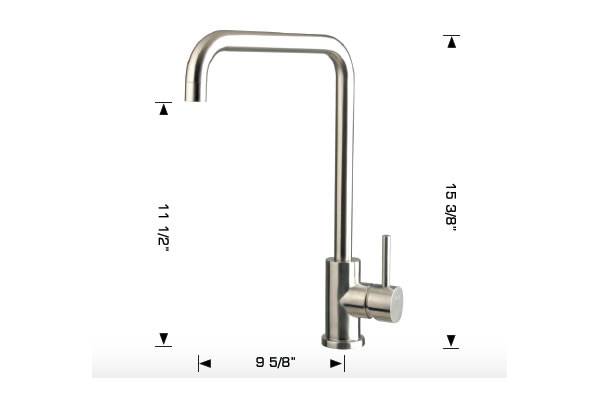 Kitchen Faucet Stainless Steel With Brushed Finish- Bosco #200004