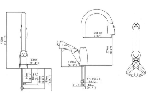 Solid Stainless Steel Faucet 200069