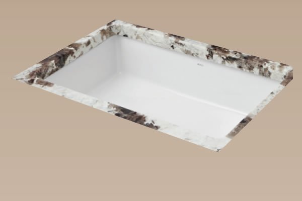 Ceramic Vanity Sink 19 1/2"x 15 3/4"x 7 1/4" 200026w