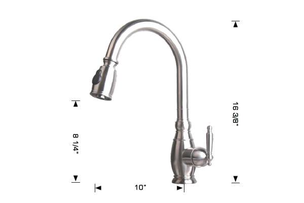 Kitchen Faucet Solid Stainless Steel Faucet- Bosco #200068