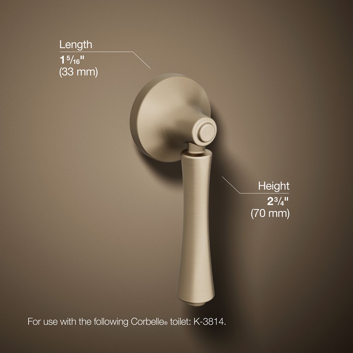 Corbelle® Left-hand trip lever