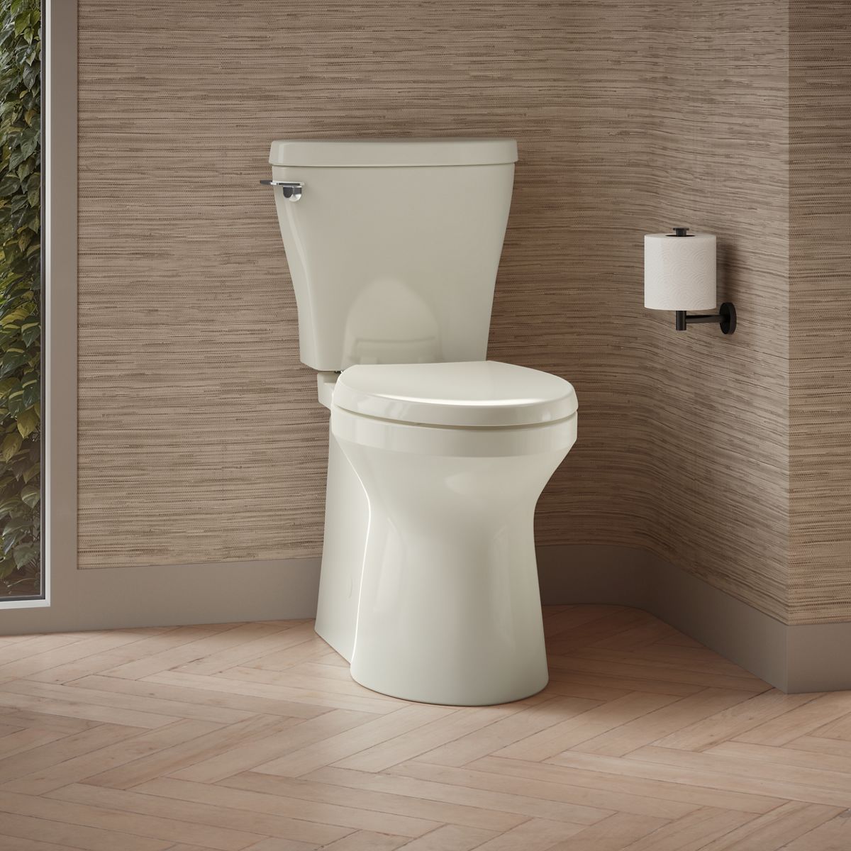 Betello® Two-piece elongated toilet with skirted trapway, 1.28 gpf