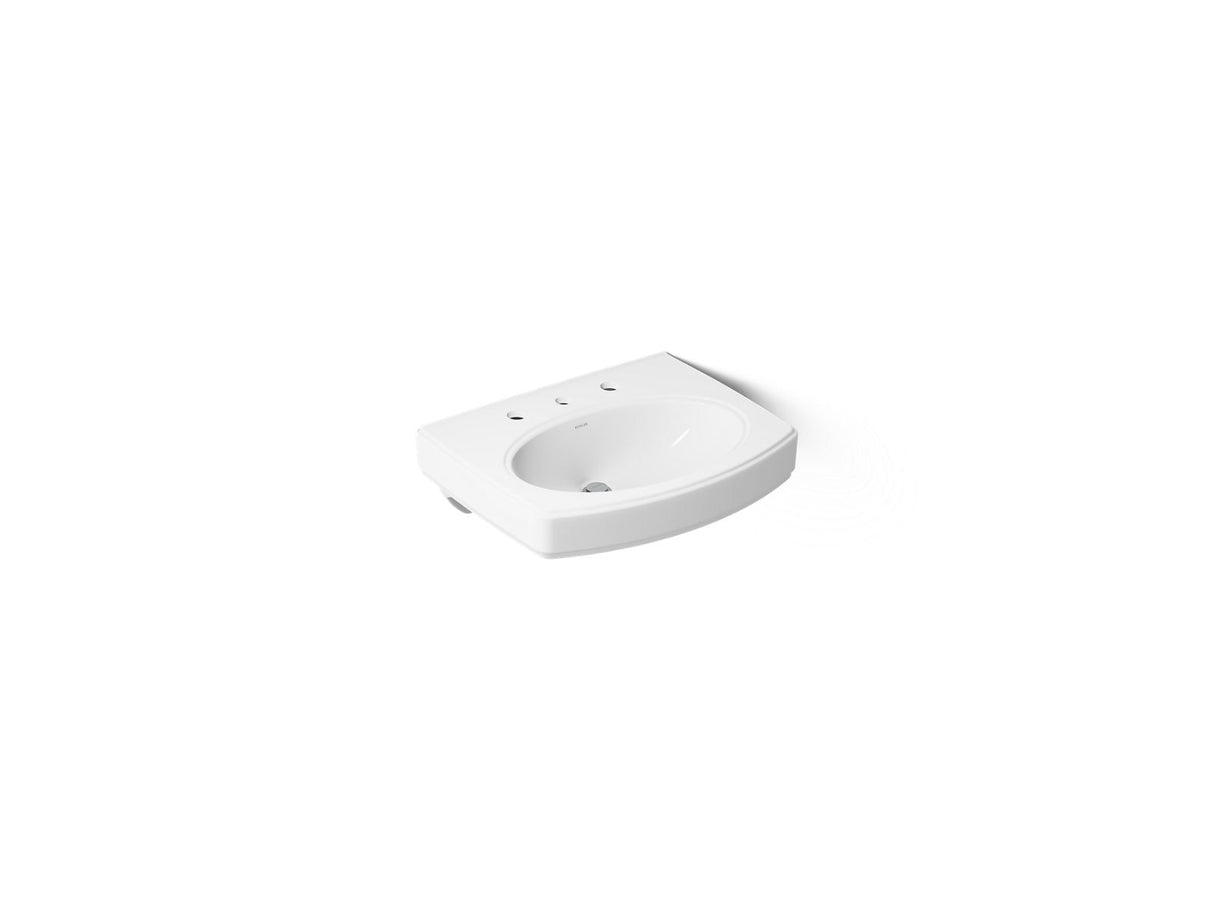 Pinoir® 22" oval wall-mount bathroom sink