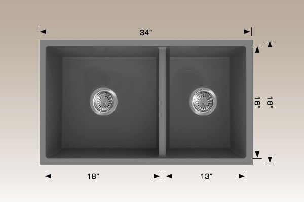 Granite Sinks 34" X 18" X 9 1/2" 205151m