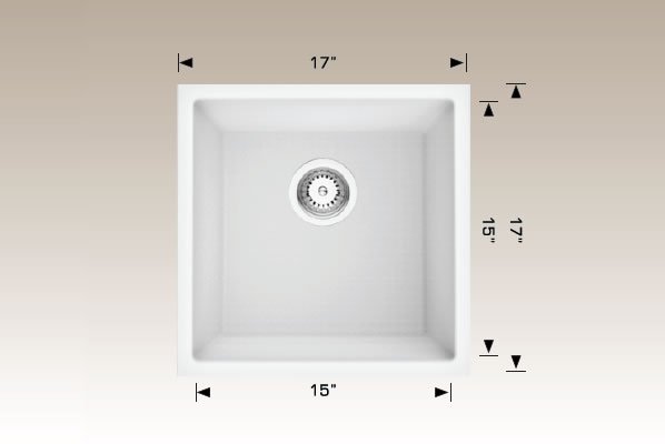 Granite Sinks 17" X 17" X 8 1/2" 205317s
