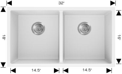 Granite Sinks 32" X 18" X 9 1/2" 205355m