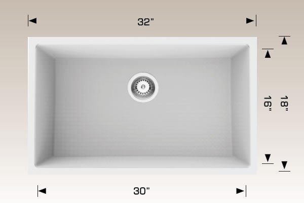 Granite Sinks 32" X 18" X 9 1/2" 205356s