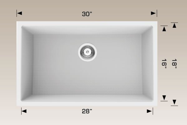 Granite Sinks 30" X 18" X 9 1/2" 205359s