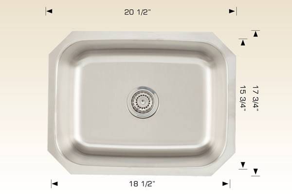 Kitchen Sink 20 1/2" X 17 3/4" Bosco Builder Series #207020