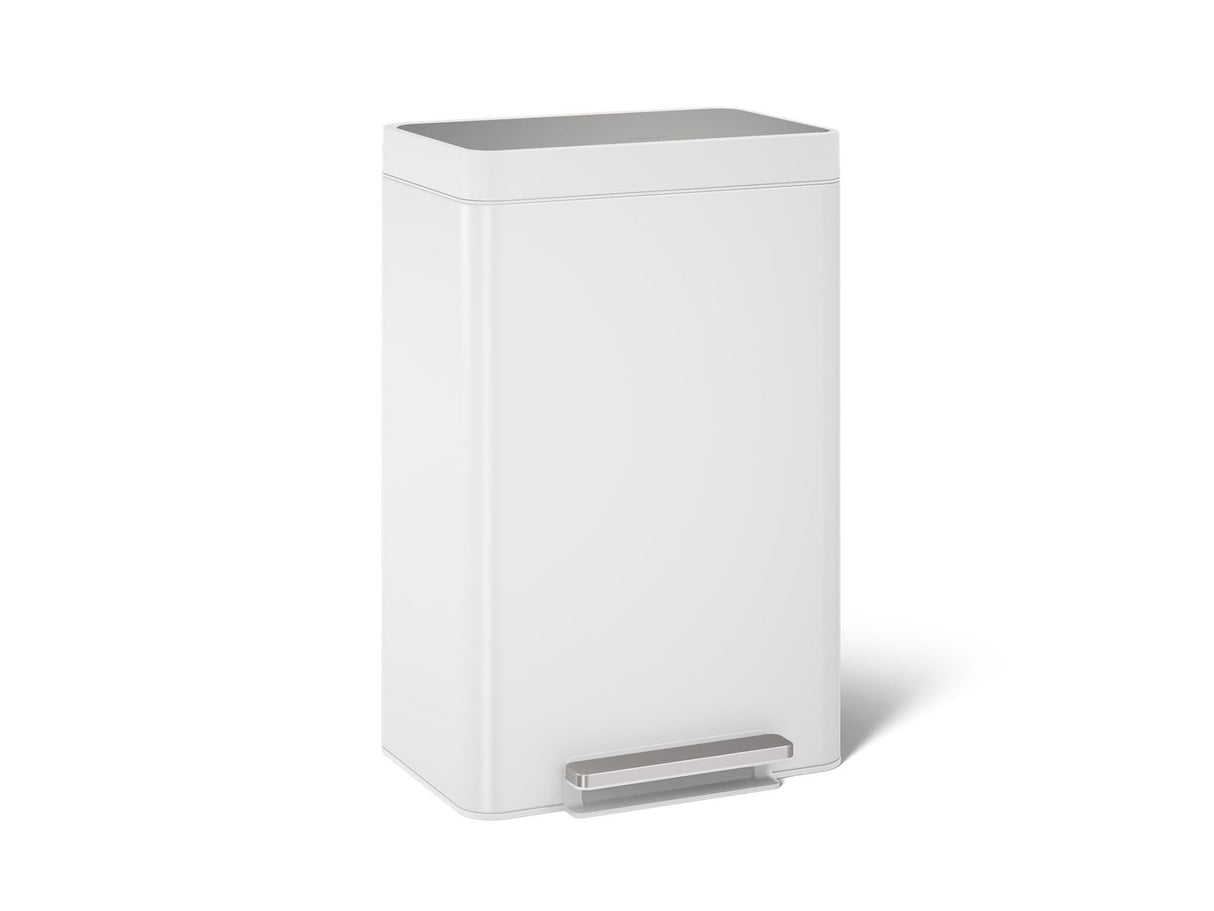 13-gallon stainless steel step trash can