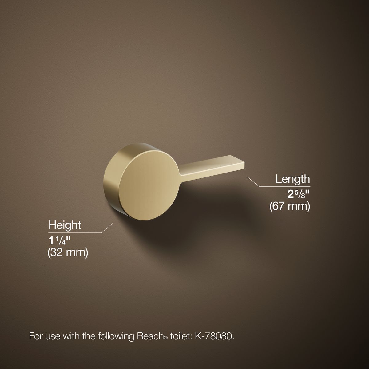Reach® Left-hand trip lever