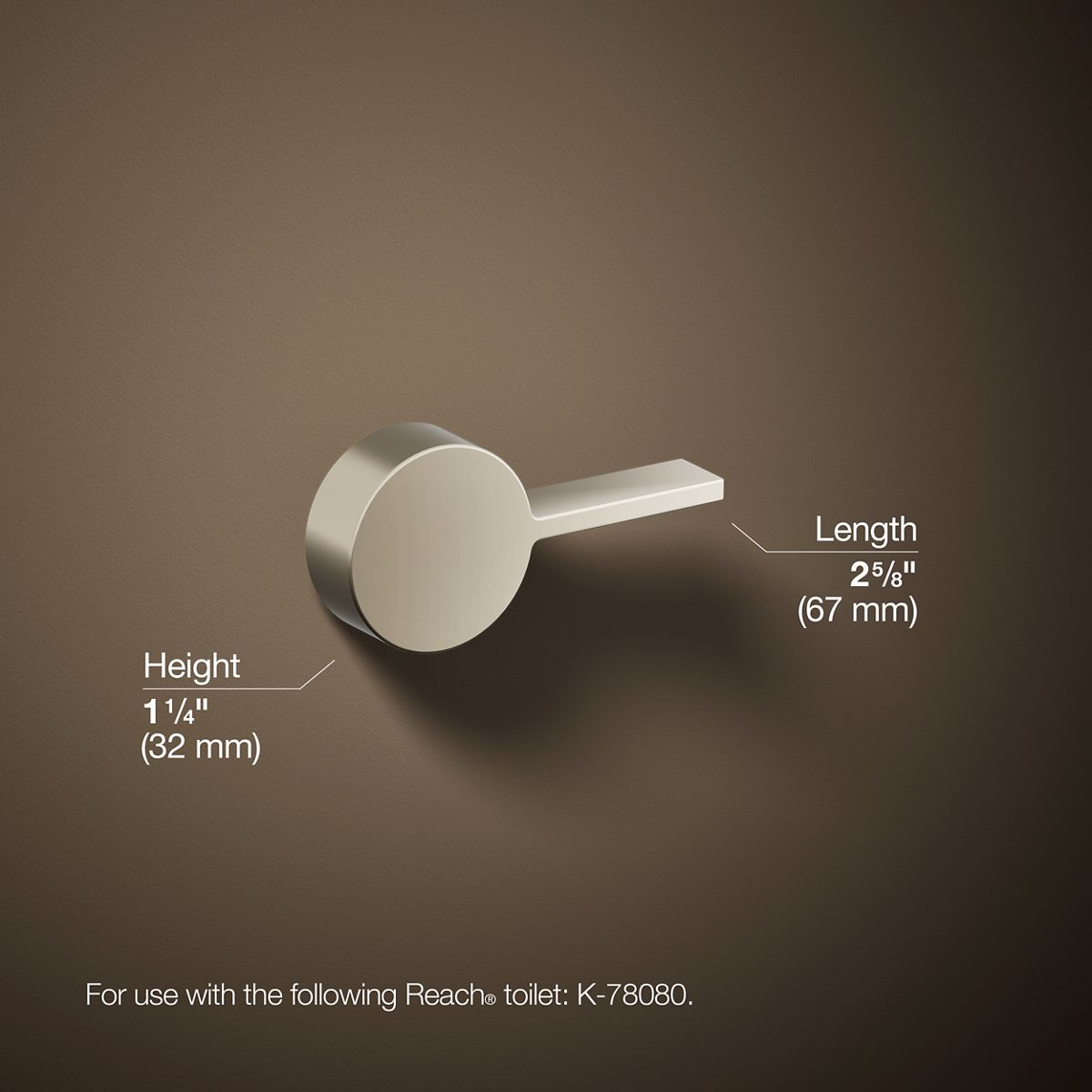 Reach® Left-hand trip lever