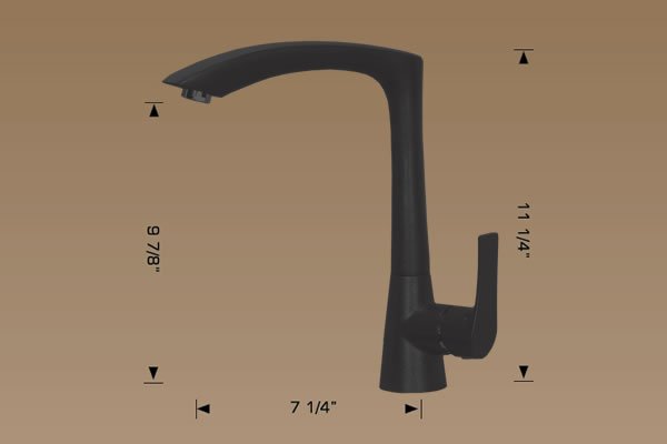 Kitchen Faucet Finish Black - Bosco #220001
