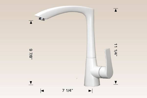Kitchen Faucet Color White - Bosco #220031