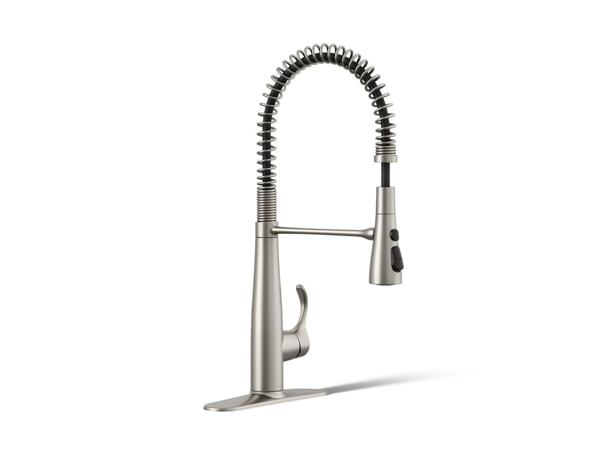 Simplice® Semi-professional kitchen sink faucet with three-function sprayhead