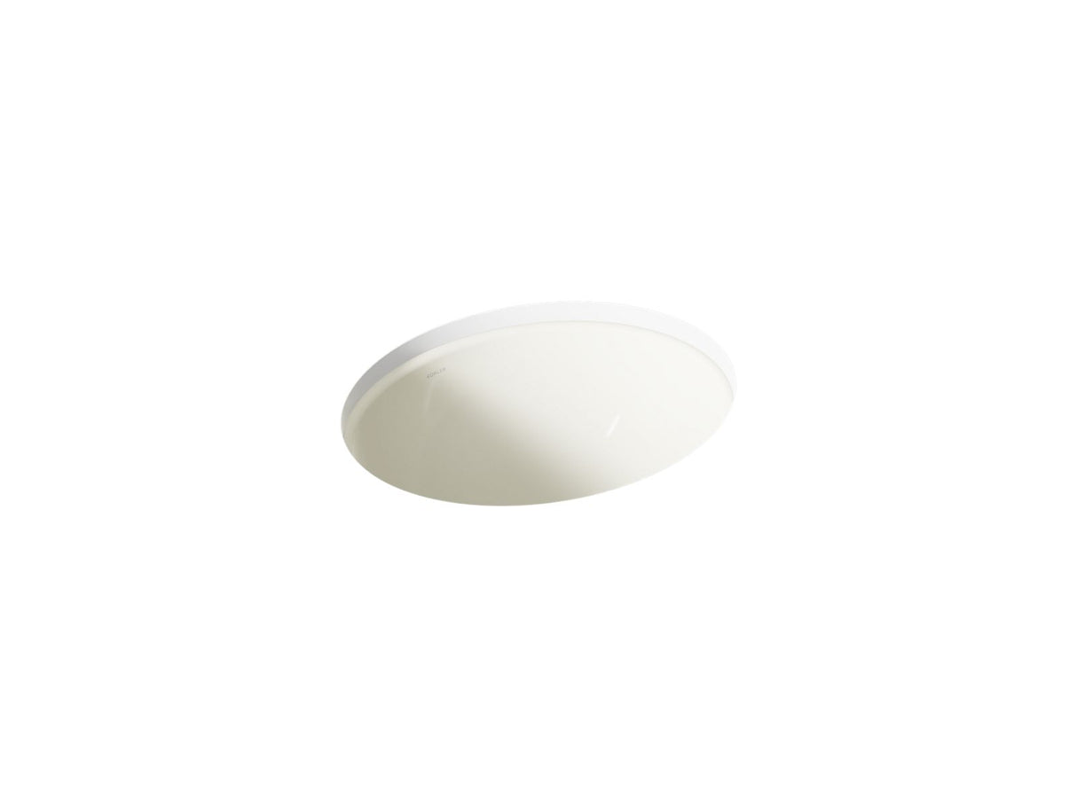 Caxton® 19-1/4" oval undermount bathroom sink, no overflow