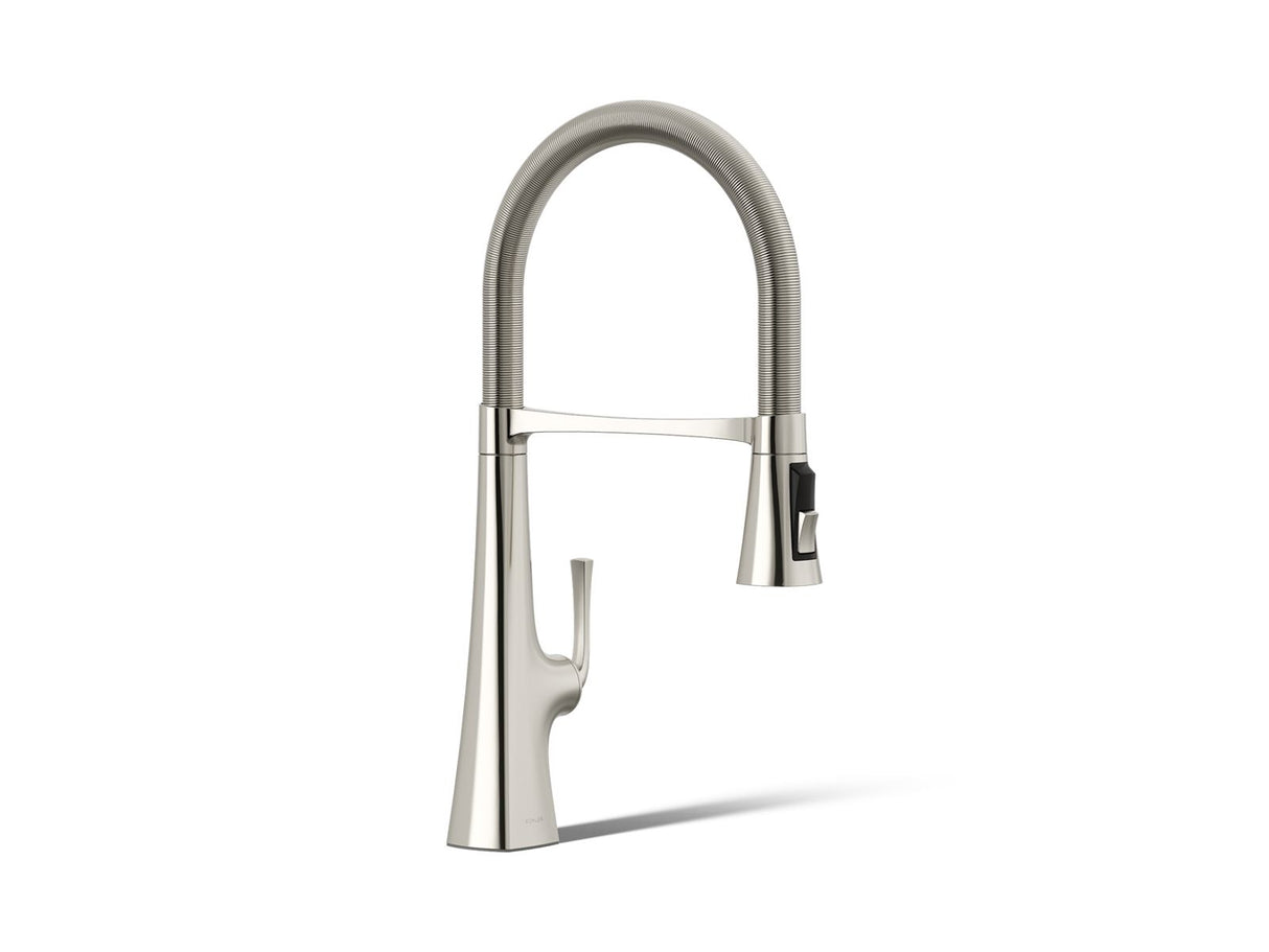 Graze® Semi-professional kitchen sink faucet with three-function sprayhead