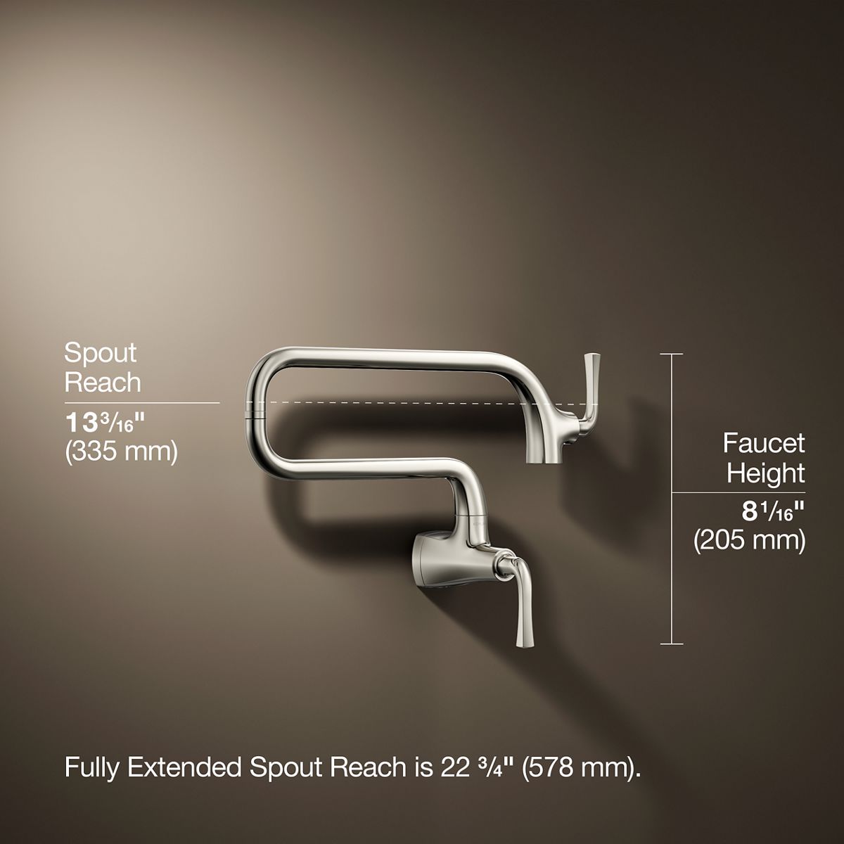 Graze® Wall-mount pot filler
