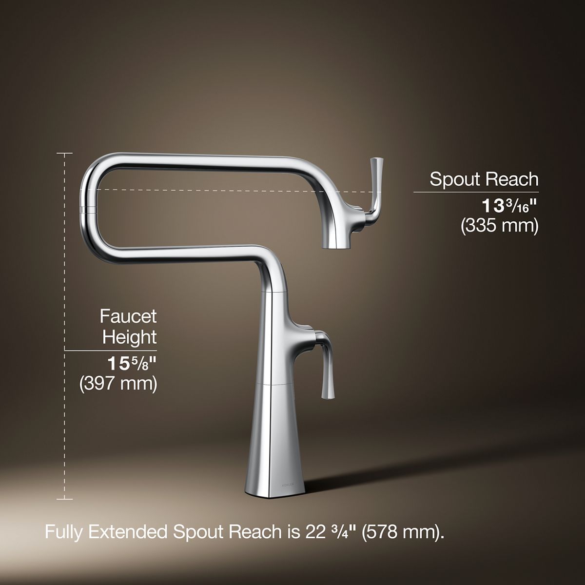 Graze® Deck-mount pot filler