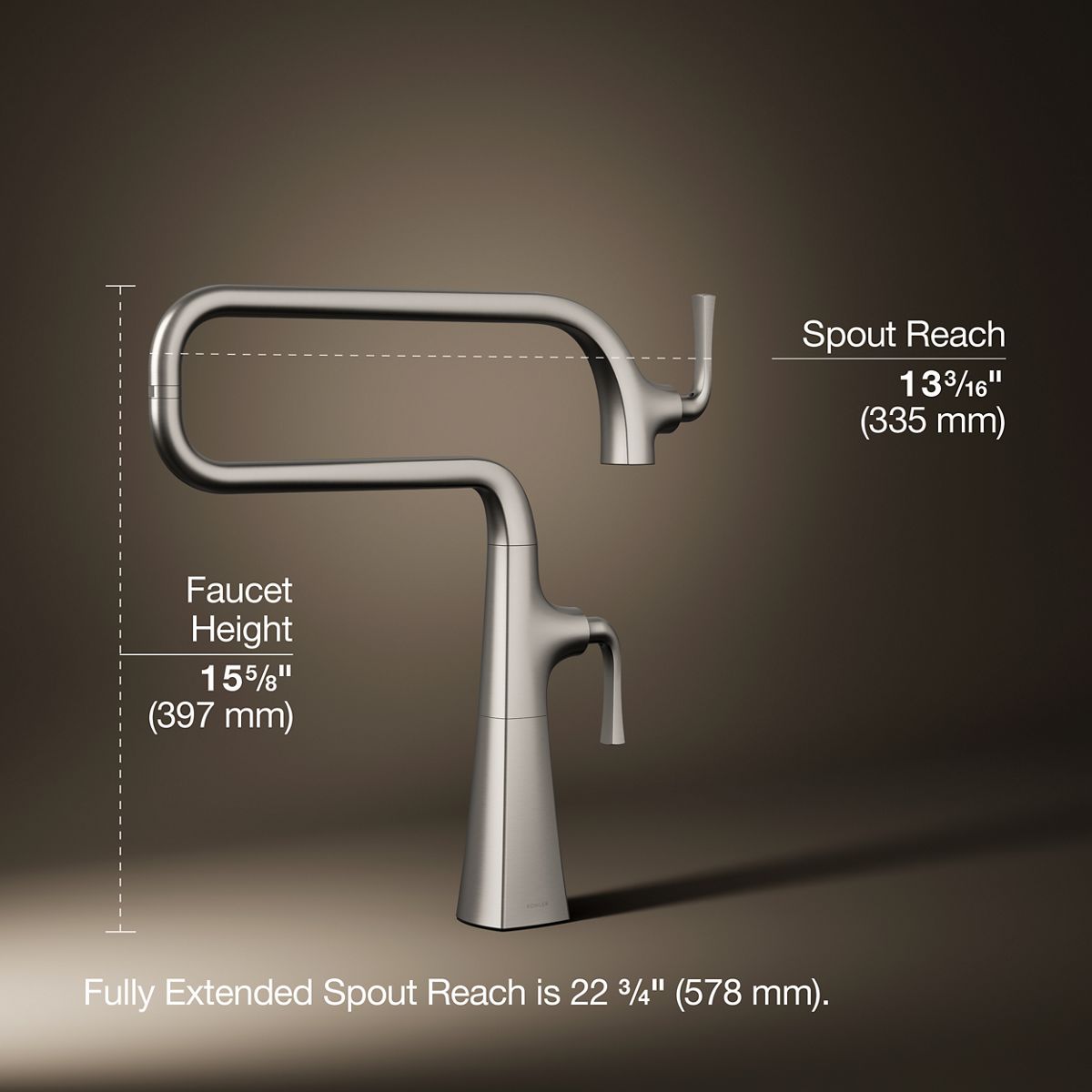 Graze® Deck-mount pot filler