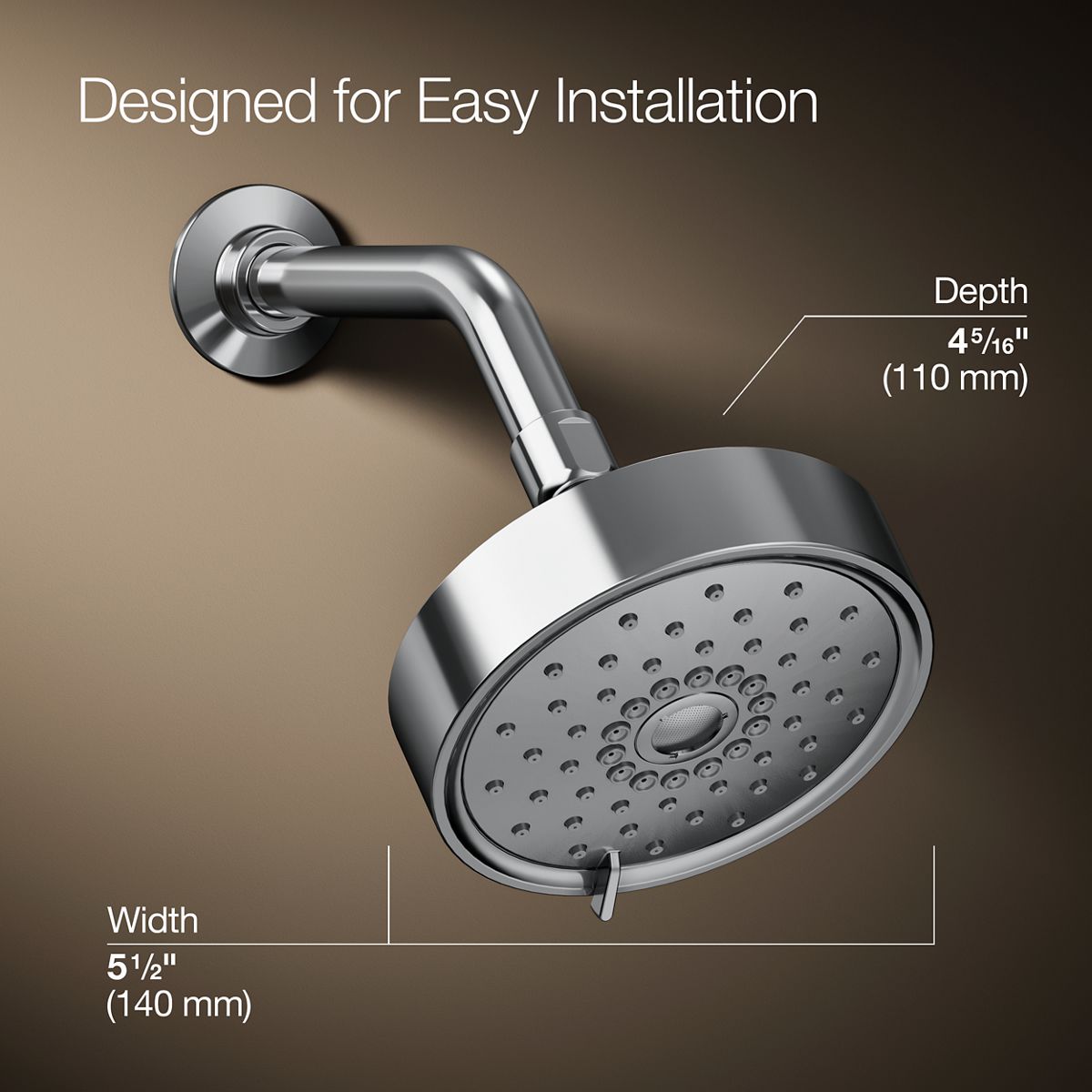 Purist® Three-function showerhead, 1.75 gpm