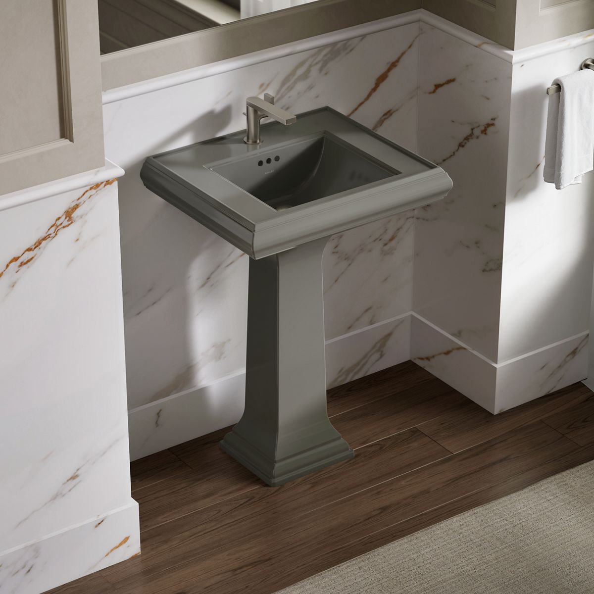 Memoirs® Classic 24-1/4" rectangular pedestal bathroom sink