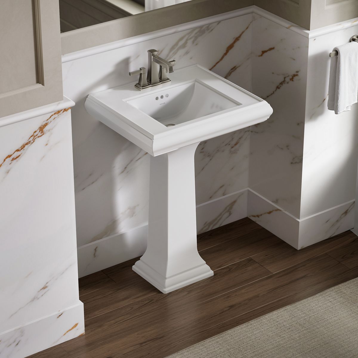 Memoirs® Classic 24-1/4" rectangular pedestal bathroom sink