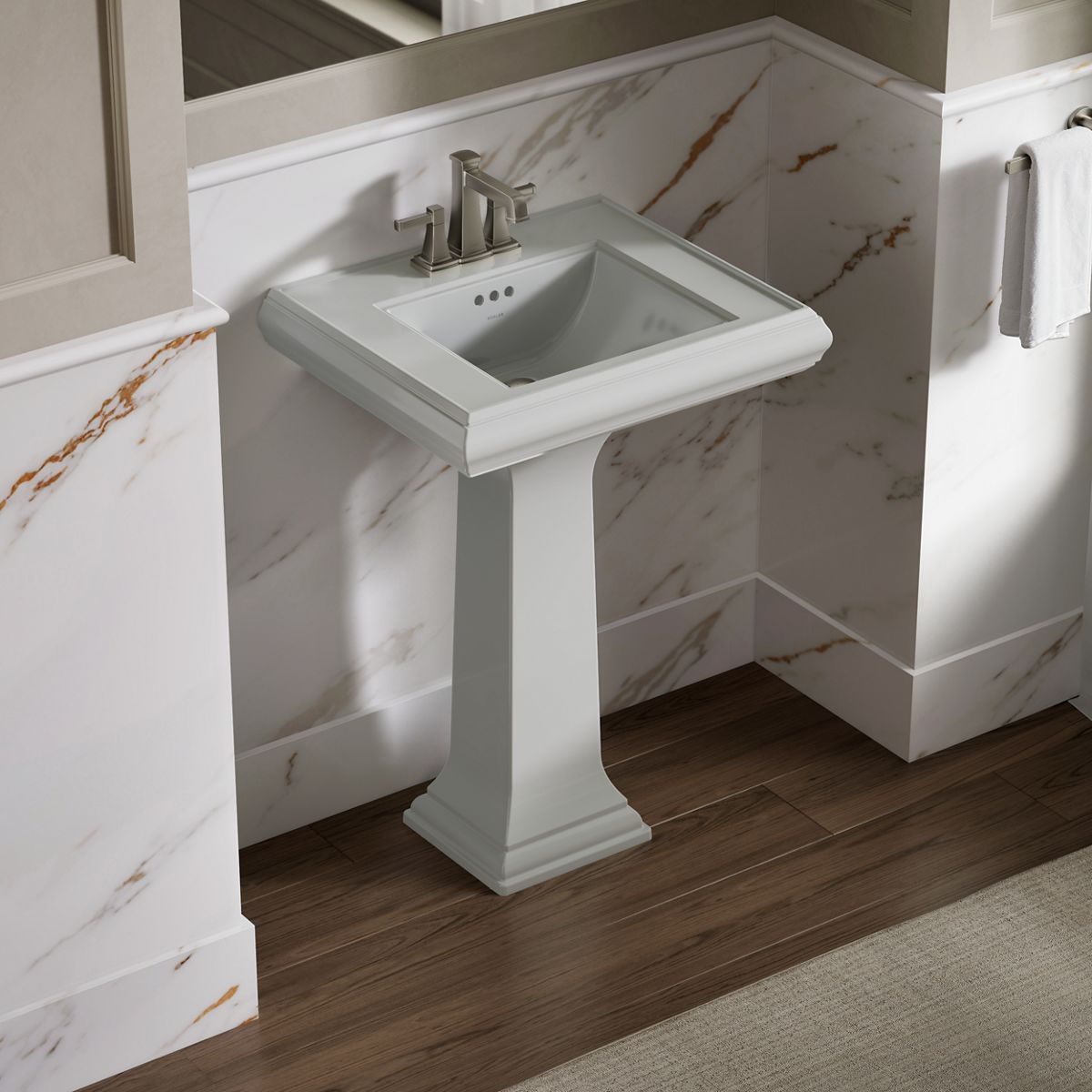Memoirs® Classic 24-1/4" rectangular pedestal bathroom sink