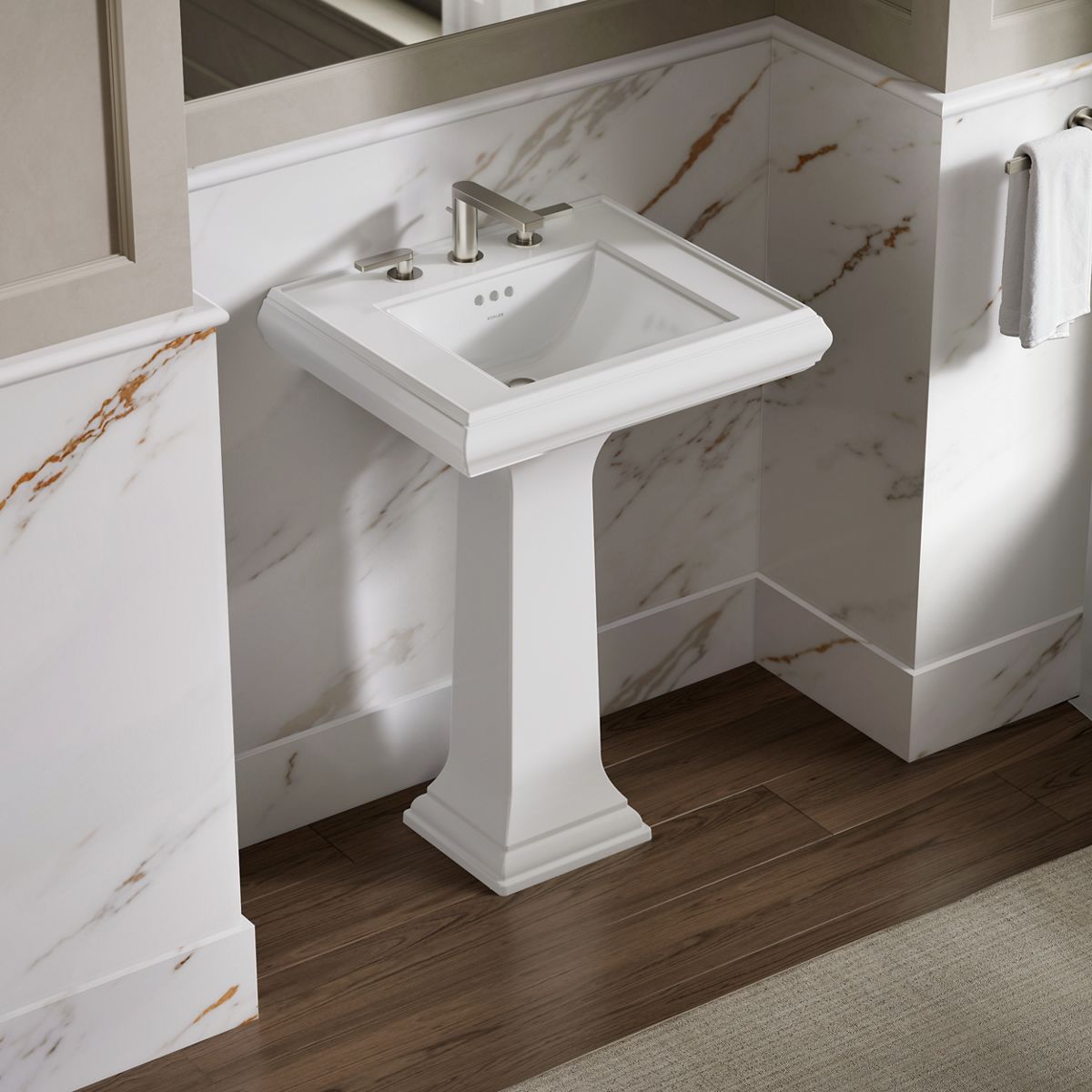 Memoirs® Classic 24-1/4" rectangular pedestal bathroom sink