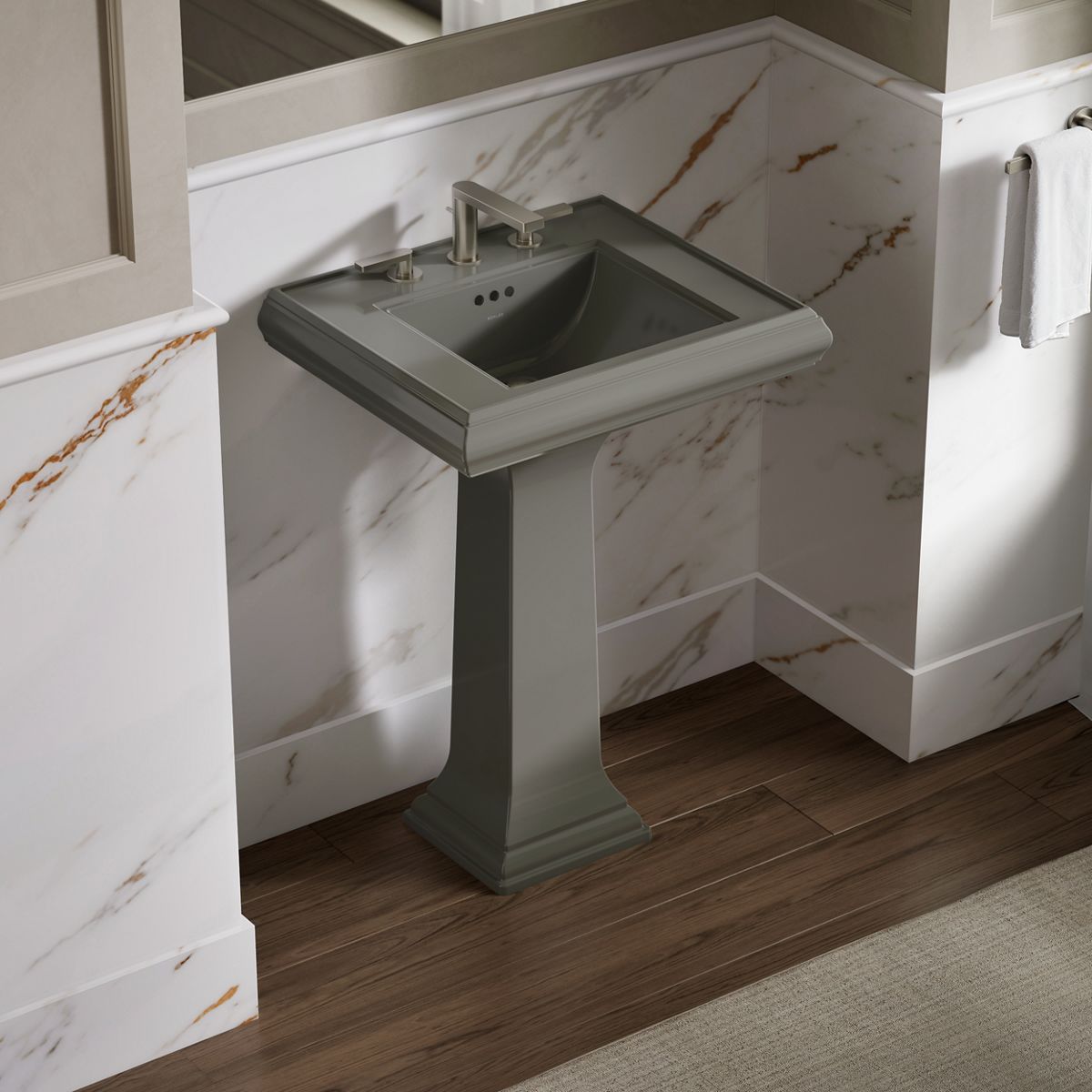 Memoirs® Classic 24-1/4" rectangular pedestal bathroom sink
