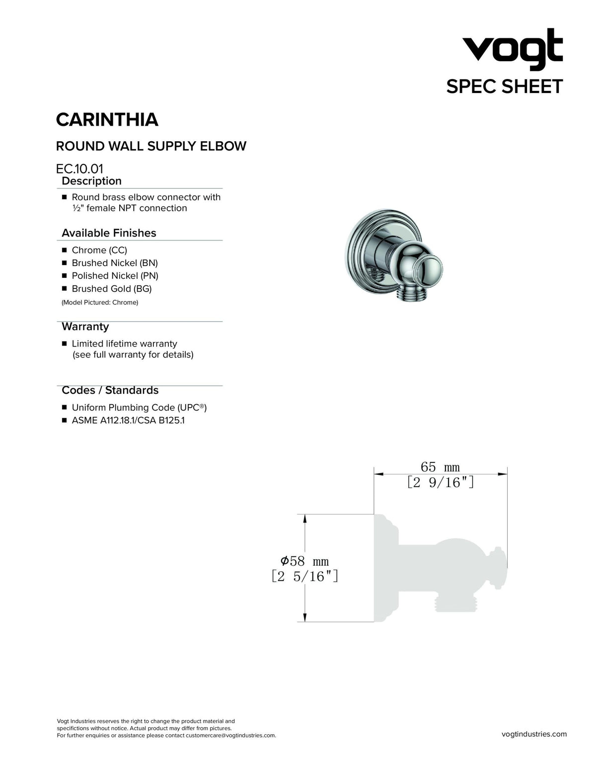 CARINTHIA 3-WAY TH SHOWER KIT