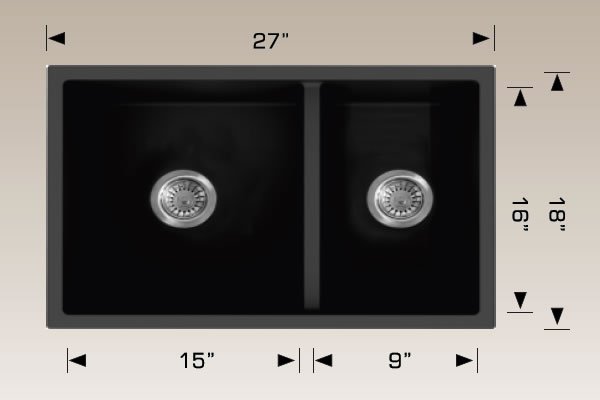 Granite Sinks 27" X 18" X 9" 225027