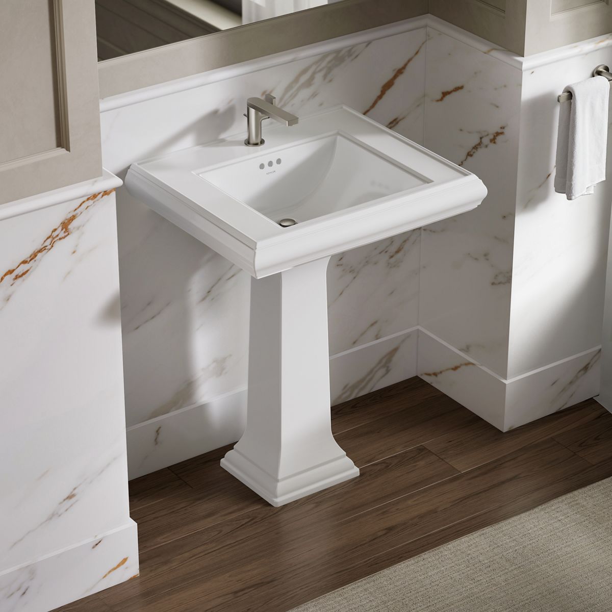 Memoirs® Classic 27-1/4" rectangular pedestal bathroom sink