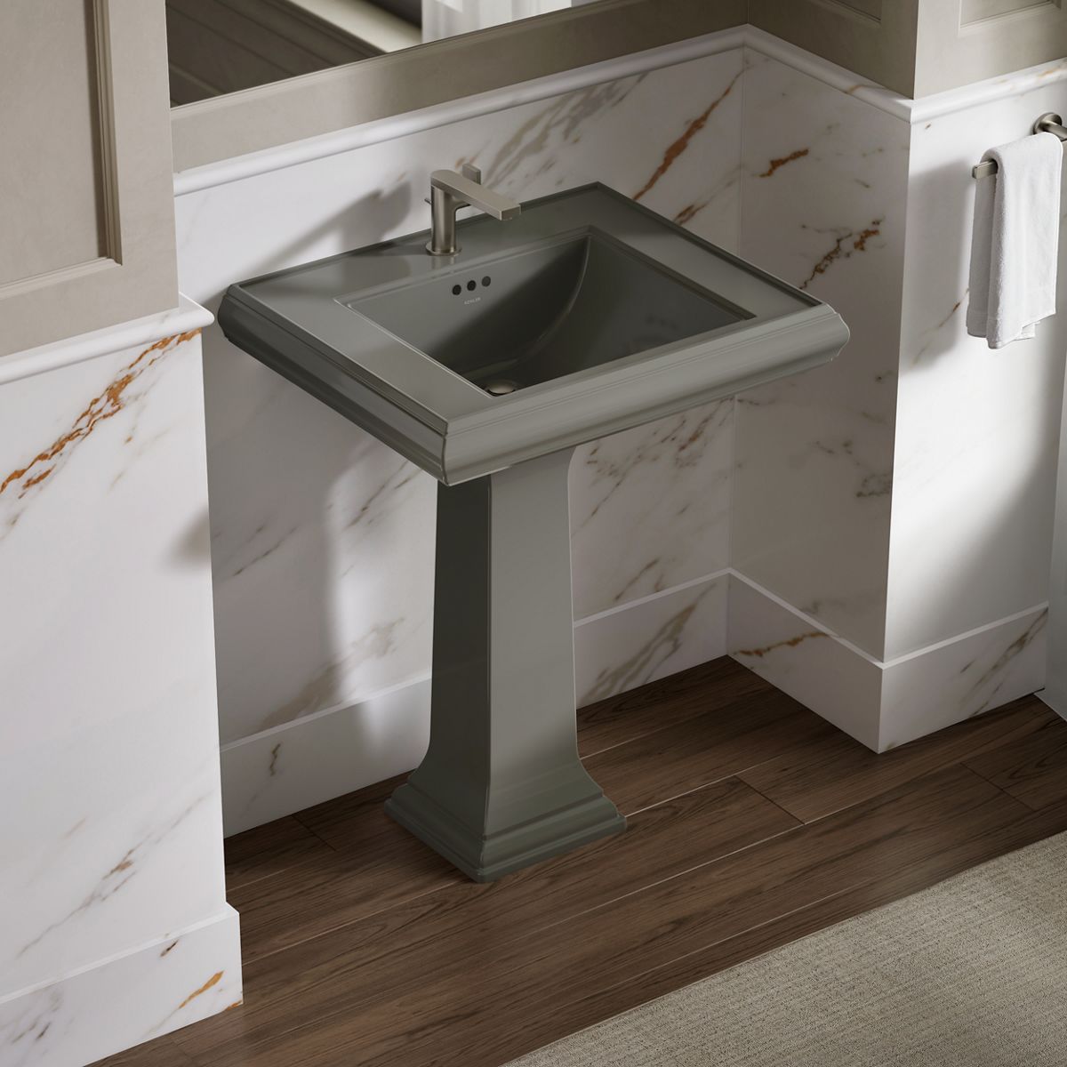 Memoirs® Classic 27-1/4" rectangular pedestal bathroom sink